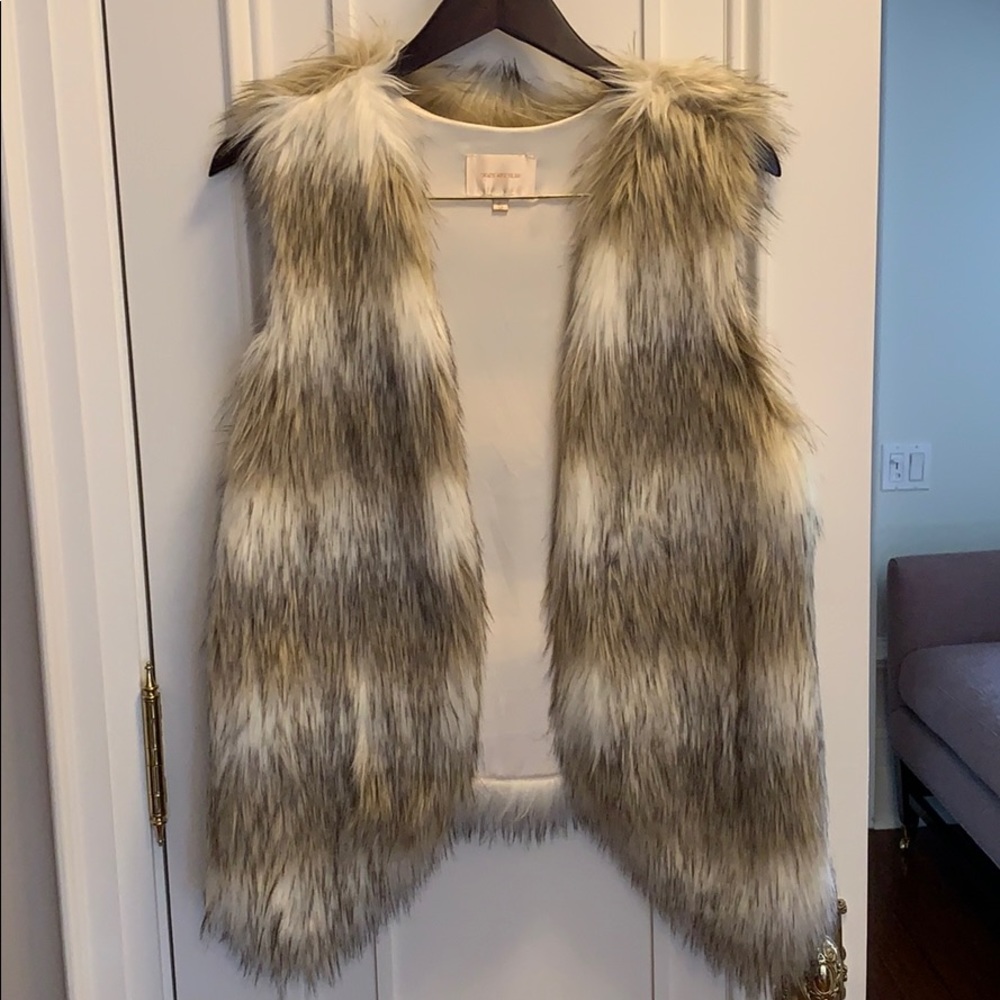 Faux fur vest